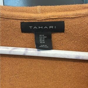 Tahari Camel Knit Top